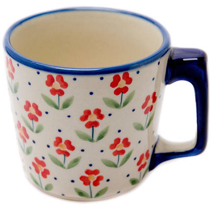 Кухоль керамічний MAGDA 0,3 л Red Flowers, фото 2