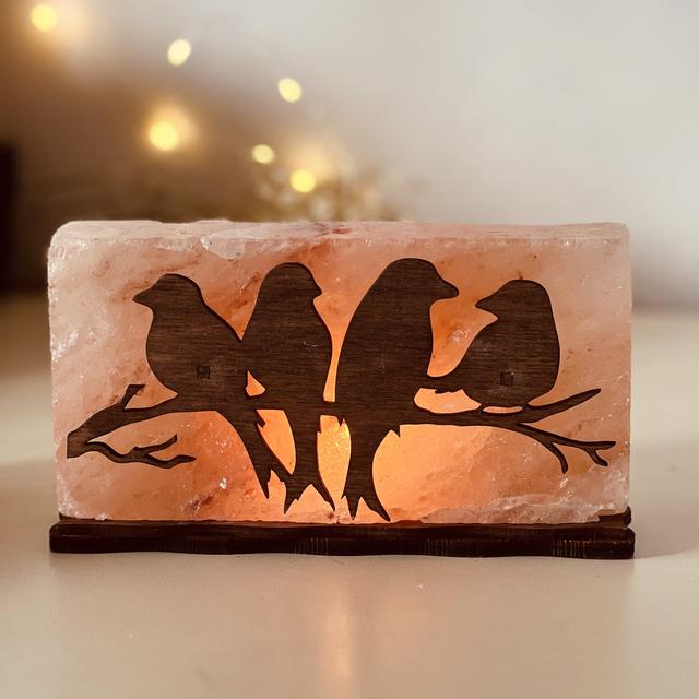 Соляная лампа 'Птицы на ветке'