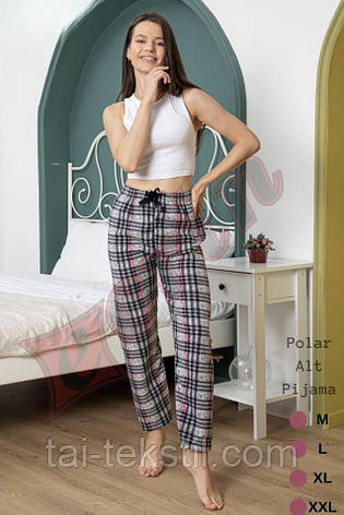 Жіночі домашні піжамні флісові штани виробництво Туреччина, фото 1