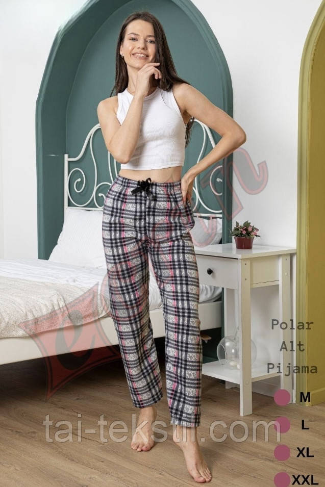 Жіночі домашні піжамні флісові штани виробництво Туреччина