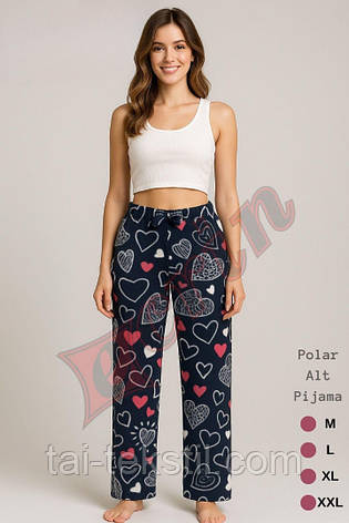 Жіночі домашні піжамні флісові штани виробництво Туреччина, фото 1