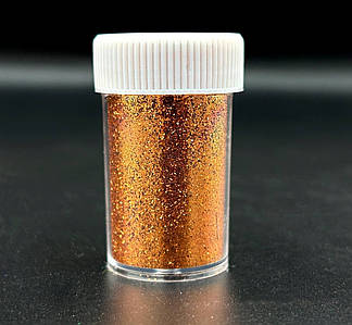 Гліттер / У баночці - 20 гр / Дрібний / 5 * 3 см / Бронзовий №14