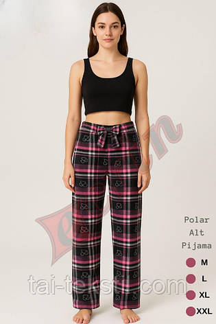 Жіночі домашні піжамні флісові штани виробництво Туреччина, фото 1