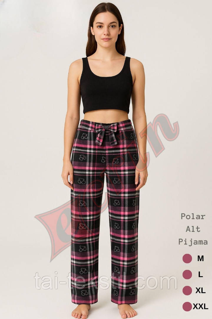 Жіночі домашні піжамні флісові штани виробництво Туреччина