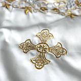 Покрівці та воздух з вишивкою виноградної лози (тканина шовк), фото 3