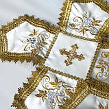 Покрівці та воздух з вишивкою виноградної лози (тканина шовк), фото 6