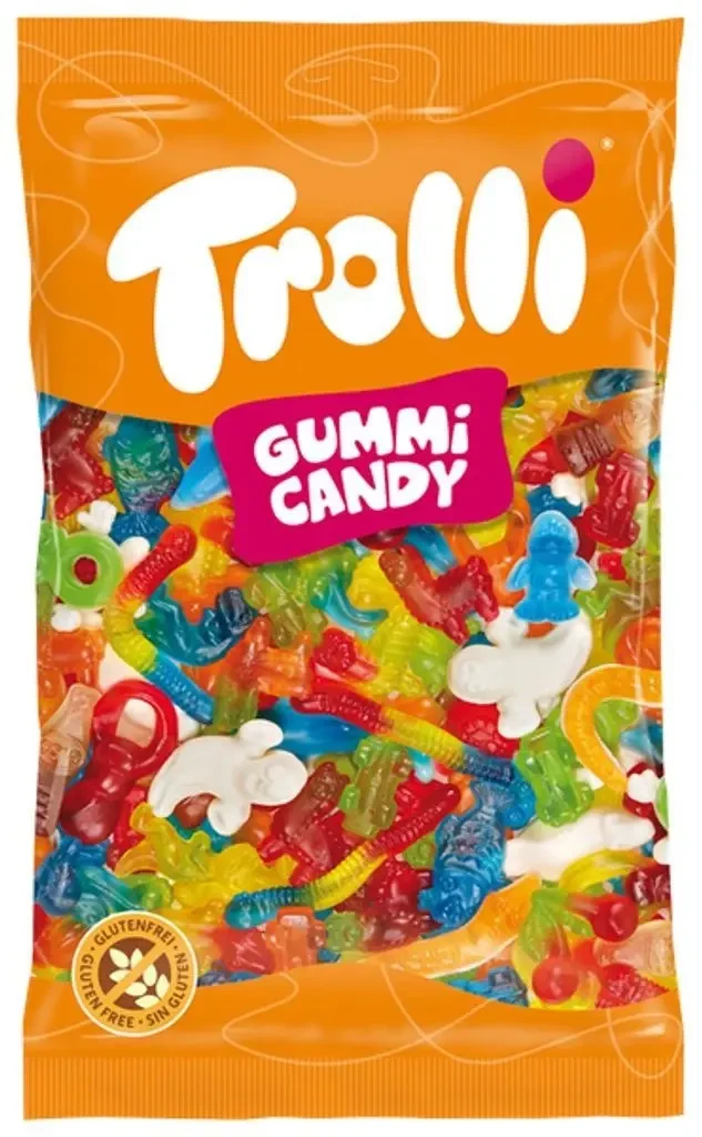 Цукерки желейні жувальні мікс асорті Trolli Candi Gummi Fun for All 1000г, Німеччина, фото 1