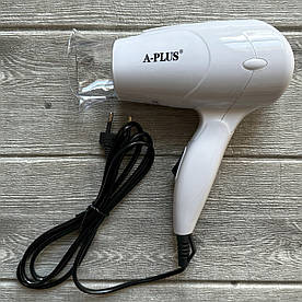 Фен складаний A-Plus AP-0086 (1500 Вт, 2 режими, компактний дорожній фен для волосся)
