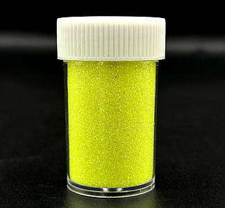 Гліттер / У баночці - 20 гр / Дрібний / 5 * 3 см / Жовтий №7