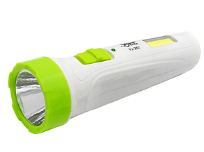 Ліхтарик ручний акумуляторний з вилкою YAJIA LUXURY (YJ-267) 220В, LED 1W+COB 1.2W / 100 Лм