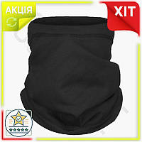 GL Шарф-труба Camotec Fix Air Stretch черный флисовый баф для активного отдыха дышащий утеплитель LO31\PR