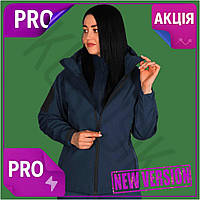 CI Куртка жіноча Camotec SoftShell Top Quality синя для активного відпочинку вітрозахисна легка куртка CI2-888