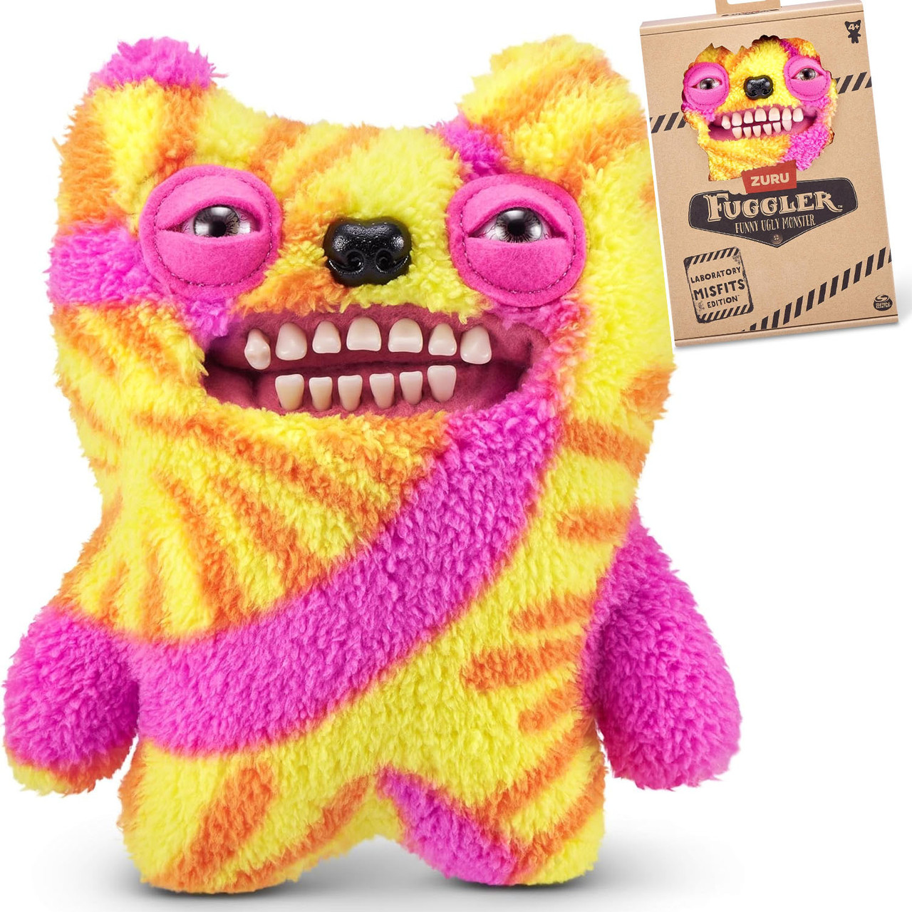 М’яка плюшева іграшка Монстр Фуглер Лабораторні невдахи Старий Зуб Fuggler ZURU Laboratory Misfits 15702A, фото 1