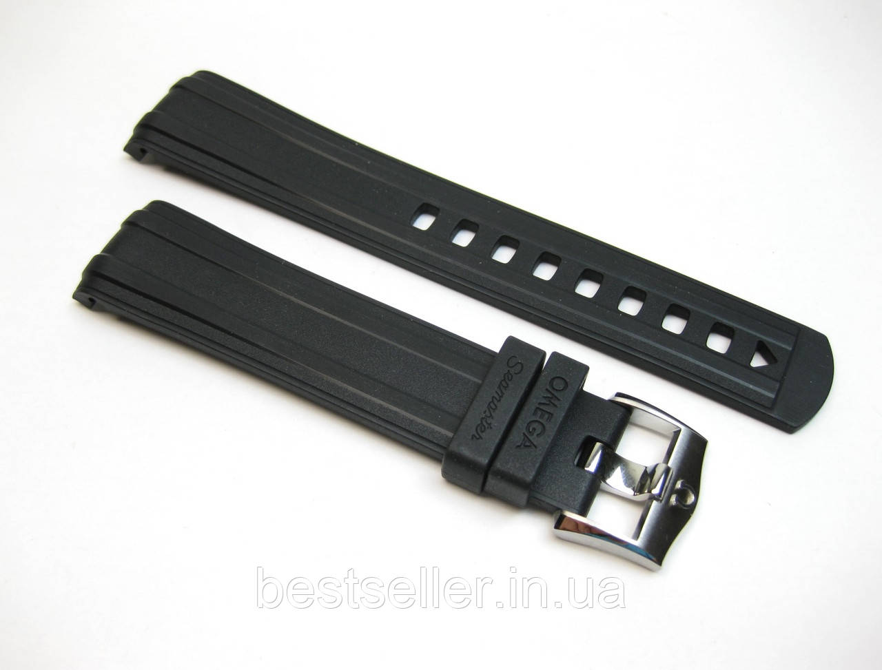 Ремінець каучуковий OMEGA SEAMASTER 300M 20MM 316L BLUE PREMIUM QUALITY