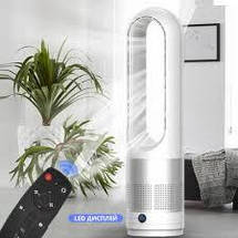 Безлопатевий підлоговий вентилятор Germatic AM-030JR, 1200 Вт, сенсорне керування та пульт ДК, фото 4