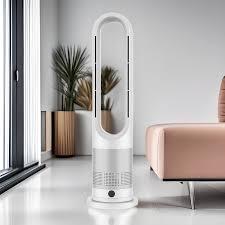 Безлопатевий підлоговий вентилятор Germatic AM-030JR, 1200 Вт, сенсорне керування та пульт ДК