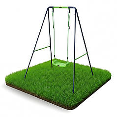 Гойдалка дитяча вулична металева Spoko SP-S01 синьо-зелена