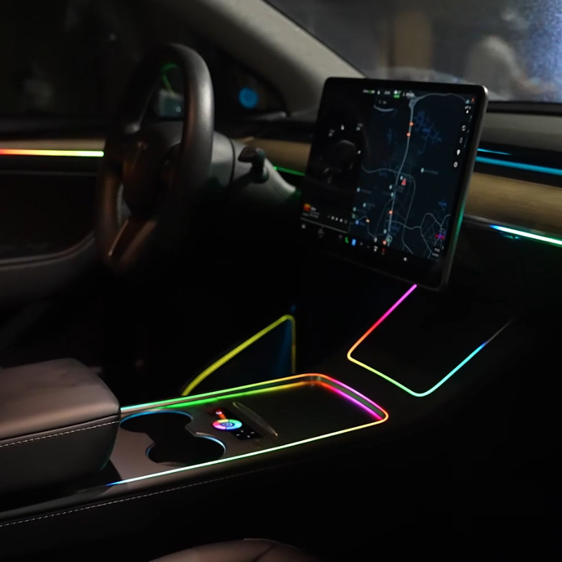 Модельна підсвітка салону для тесла Y 21-23 Tesla ambient lighting