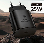Адаптер Super Quick Charge 25W USB C для Samsung S20 S21 S22 S23 Ultra S22 Note 10 20 Pro A25 A53 S10+ A55 EP-TA800