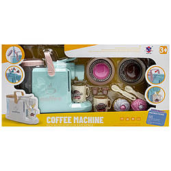 Дитяча побутова техніка "Кофемашина" XS-25097(Turquoise) світлові та звукові ефекти