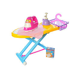 Дитяча побутова техніка "Прасувальна дошка" 2500(Yellow) праска 15 см, кошик, вішалка