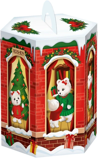 2026 Подарунок Новорічний Рошен (Roshen) №6 Веселе Свято 458г, фото 1