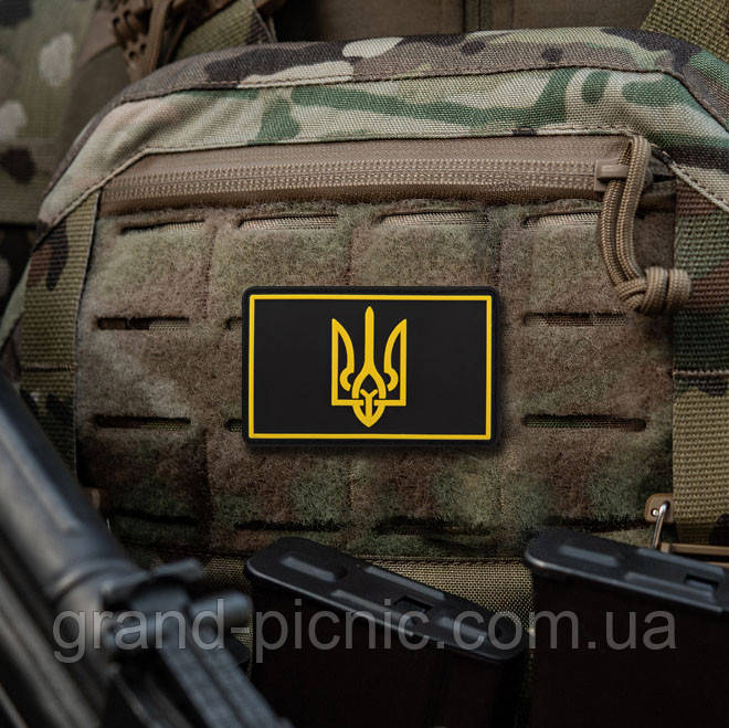 Шеврон патч на липучці "Тризуб" PVC, фото 1