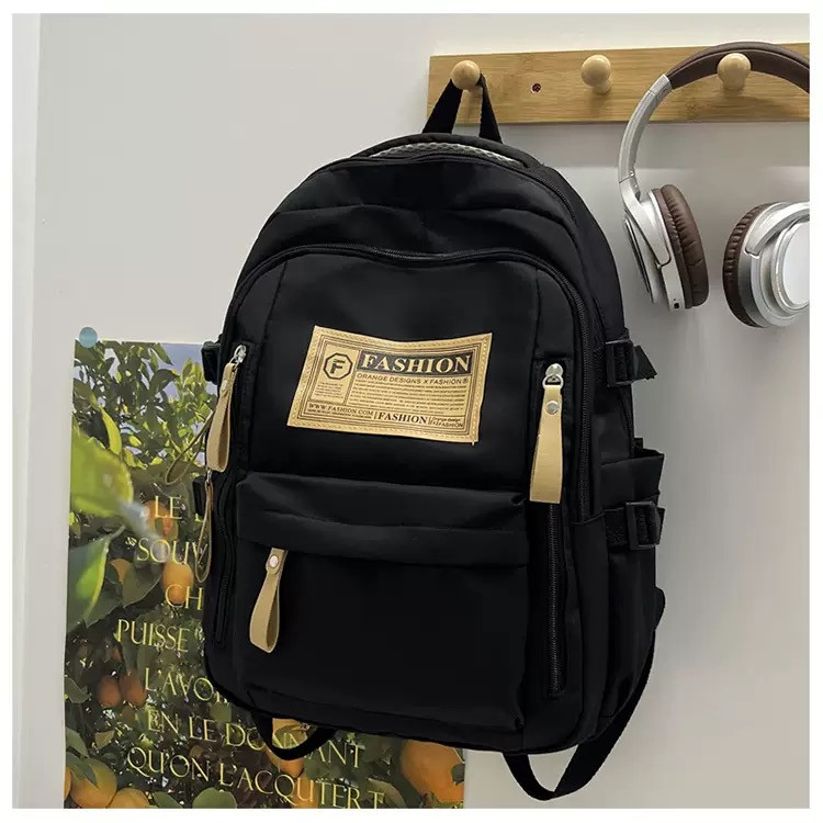 Молодіжний рюкзак FASHION для школи, роботи та подорожей 1355 Black