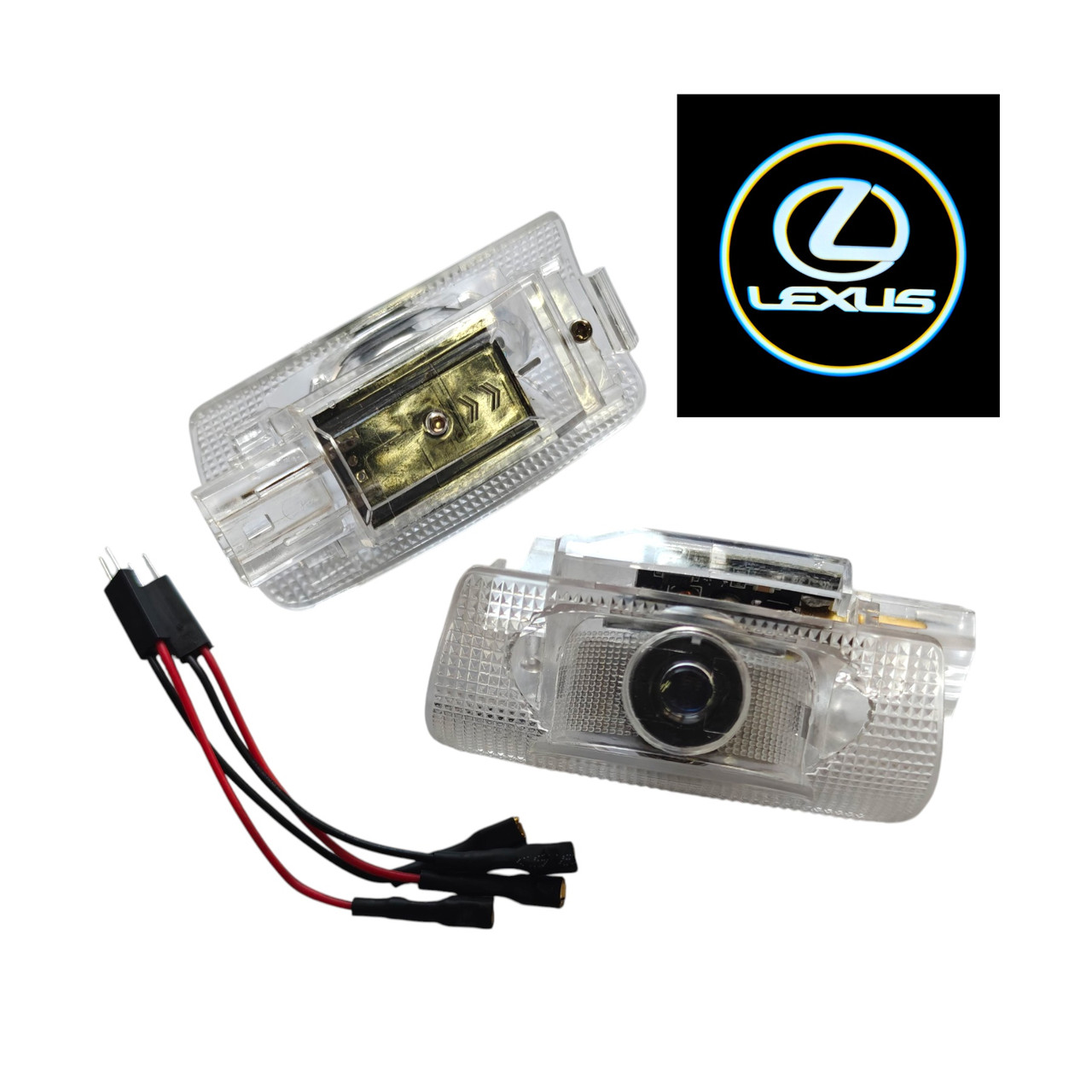 Світлодіодне штатне VIP підсвічування на дверях автомобіля з логотипом Lexus, фото 1