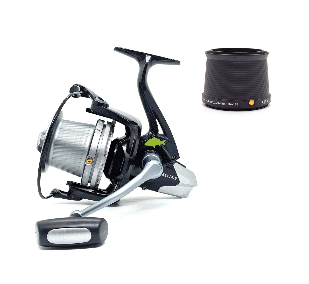 Котушка Mifine ZEALOT 9000 (6+1bb;4.6:1) для коропового лову (конусна шпуля), фото 1