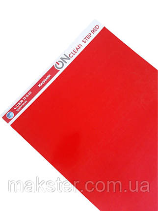 Килимок антибактеріальний OnClean Step (червоний), 600×900 мм, 30 листів, фото 1