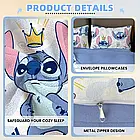 Набір дитячої плюшевої постільної білизни БЕЗ ПРОСТИРАДЛА Стіч Disney Stitch 135x200 см, фото 2