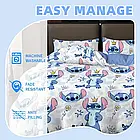 Набір дитячої плюшевої постільної білизни БЕЗ ПРОСТИРАДЛА Стіч Disney Stitch 135x200 см, фото 4