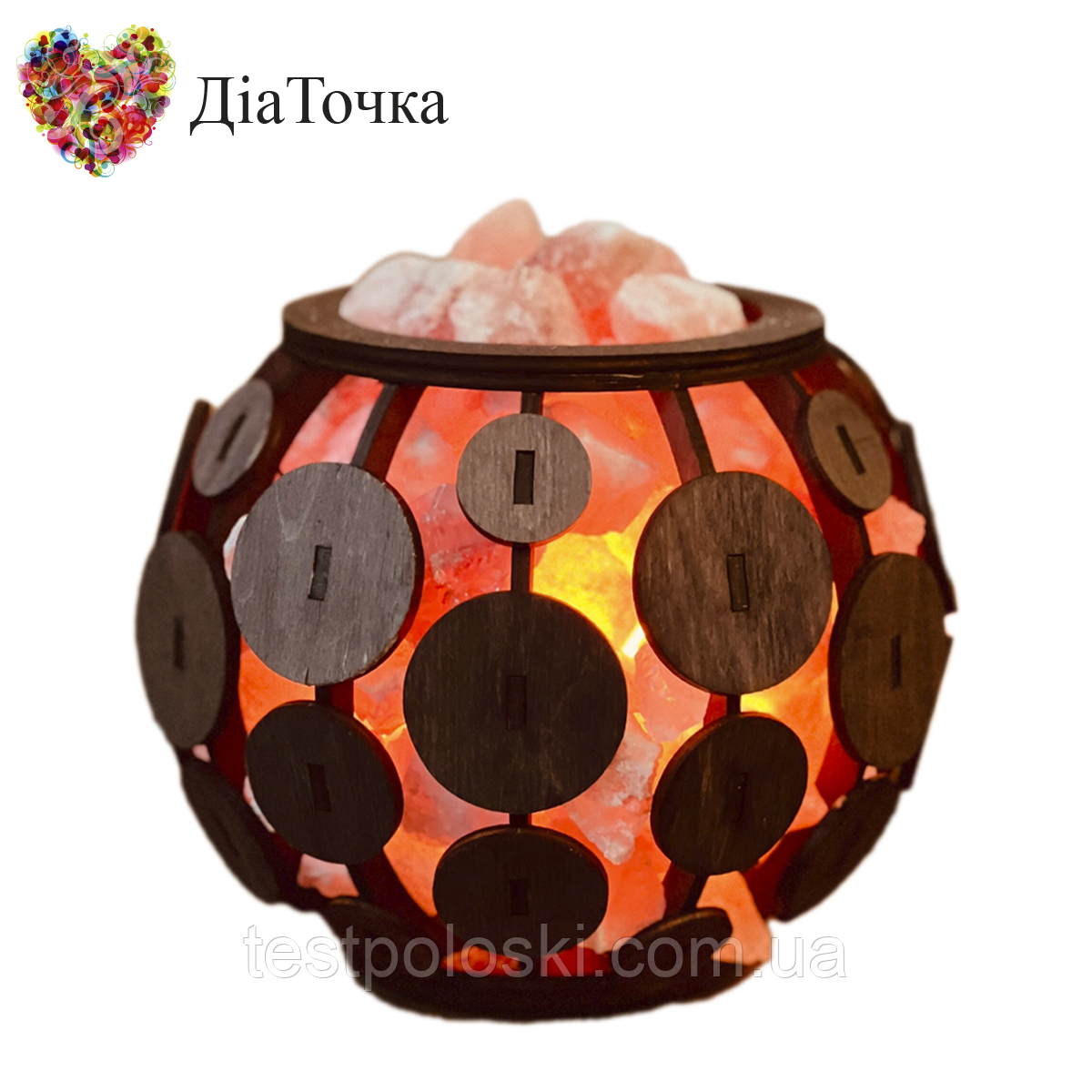 Соляна лампа "Сфера" 3 кг, фото 1