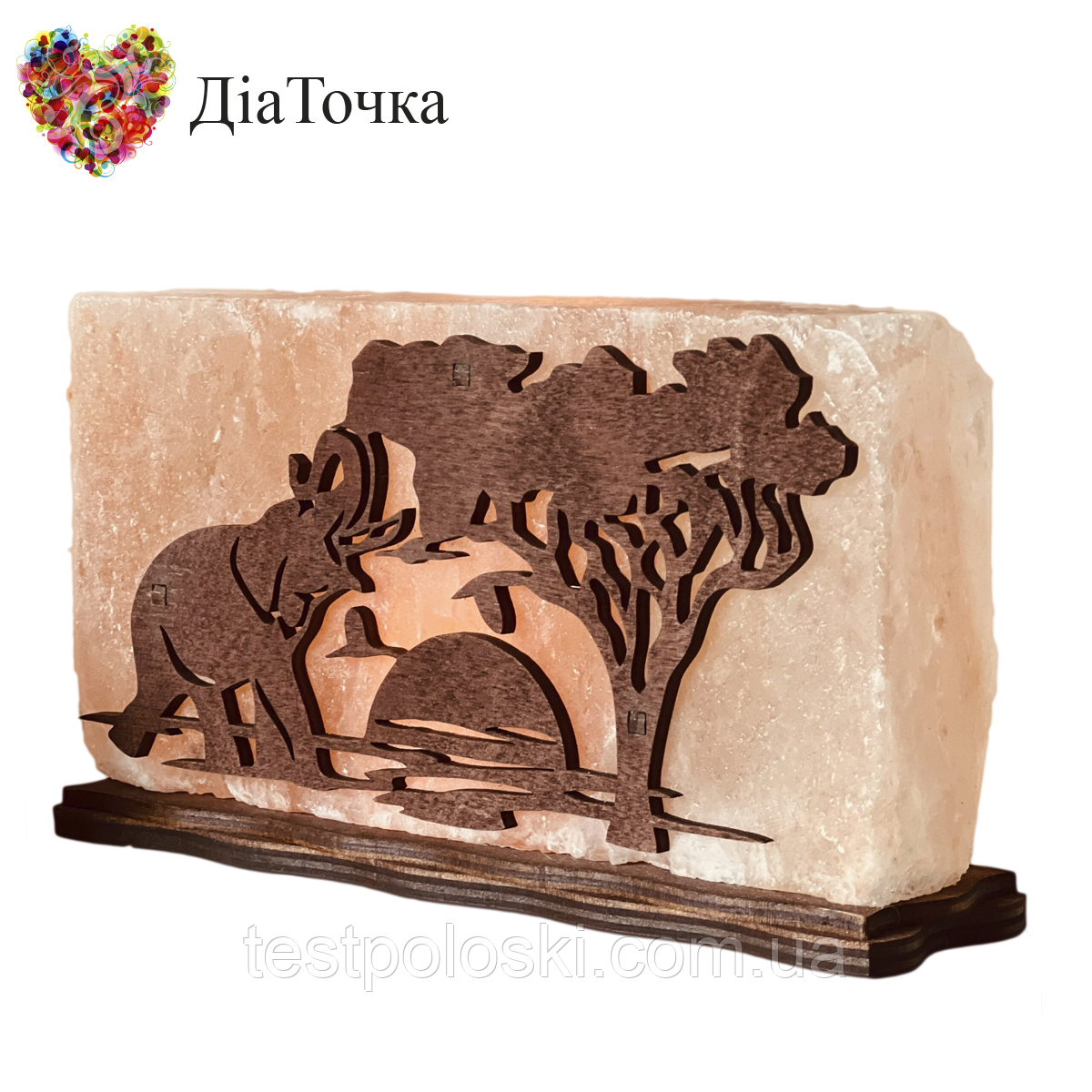 Соляна лампа "Африка" 2 кг, фото 1