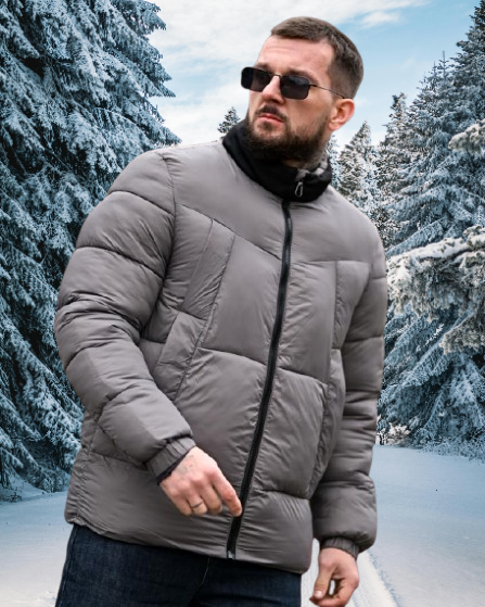 Зимова чоловіча куртка NECRON Grey, фото 1