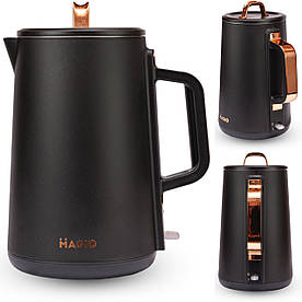 Електричний чайник MAGIO MG-517, 1.5 л, 1500 Вт, двошаровий корпус, ефект термоса, нержавіюча колба, автоматичне вимкнення