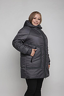 Жіноча сучасна зимова куртка подовженого крою М-1083