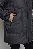 Жіноча сучасна зимова куртка подовженого крою М-1083, фото 3