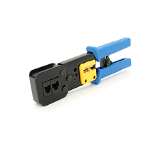 Інструмент HY-376Z з храповиком для обтискання RJ-45 (8P8C) і RJ-12/11 (6P6C), 6P/8P + обрізка наскрізних конекторів
