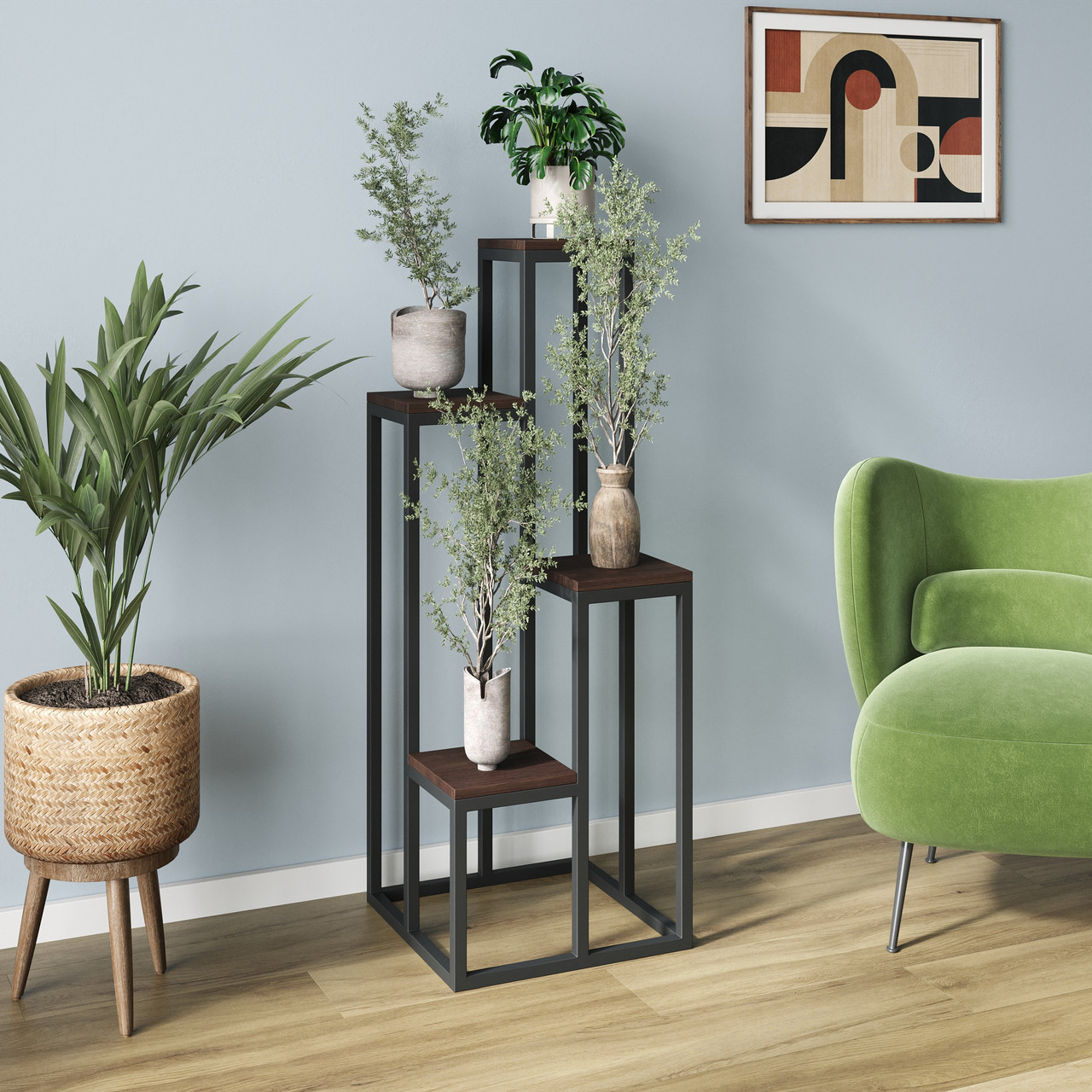 Підставка металева під квіти в стилі LOFT, фото 1