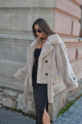 Розкішна зимова шуба з еко-хутра пв-317 р-ри 42–50, фото 2