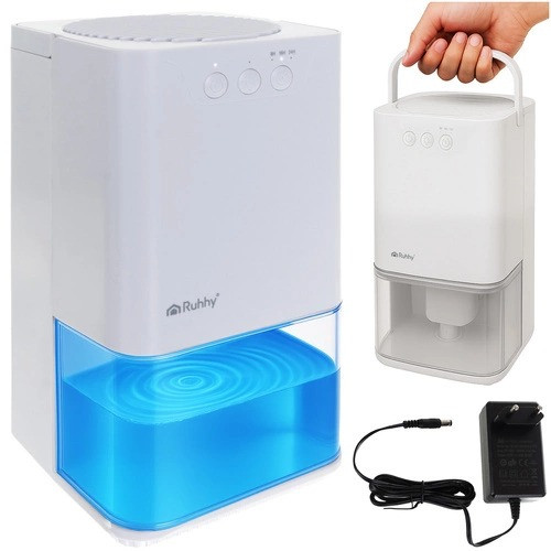 Осушувач повітря RUHHY 26495 White з LED-підсвіткою і таймером (36 Вт, 1400 мл, до 380 мл/добу, Польща), фото 1