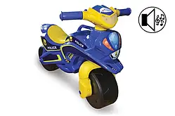 Байк музыкальный "Полиция" DOLONI TOYS 0139/57 Мотоцикл музичний "Поліція" синій Українське виробництво якість