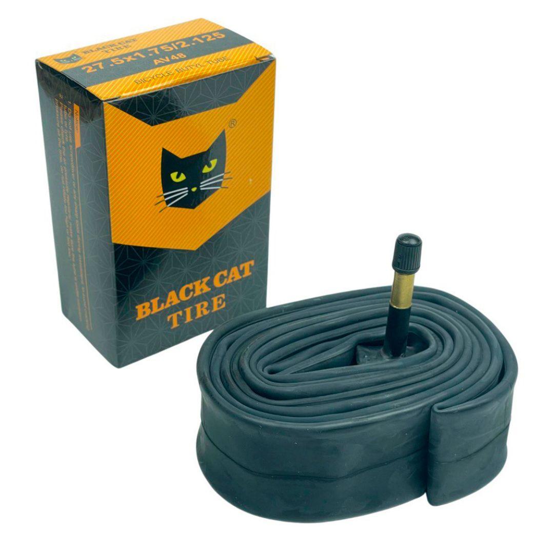 Камера 27.5"х1.75/2.125 на велосипед AV 48мм Schrader (Black Cat)