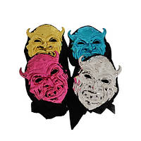 Маска смерть Дьявол - пластикова з капюшеном - маска на Хеллоуїн!