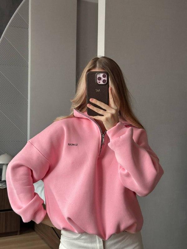 Жіноче худі; Колір - Барбі, сірий , чорний, бордо, молочний ; Розмір - 42-46, one size ;, фото 1