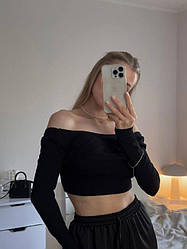 Жіночий топ з відкритою спинкою; Колір- білий  чорний  ; Розміри - 42-44, 44-46  ;