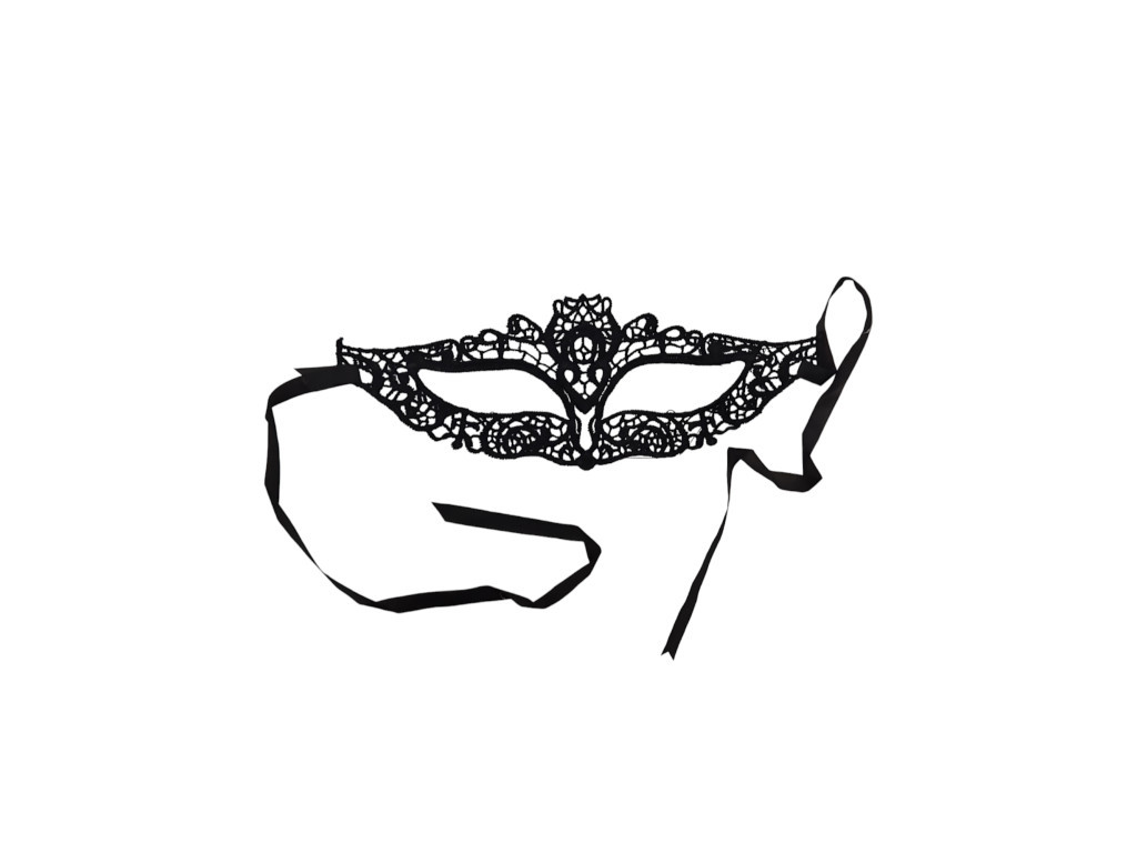 Маска мереживна "Ніч" чорна — елегантно та таємничо!