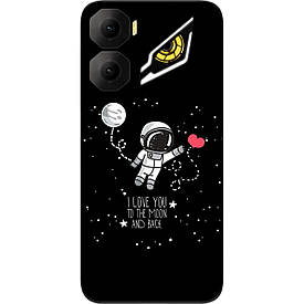 Бампер силіконовий case для ZTE Nubia Neo 3 5G з картинкою Кохання до місяця